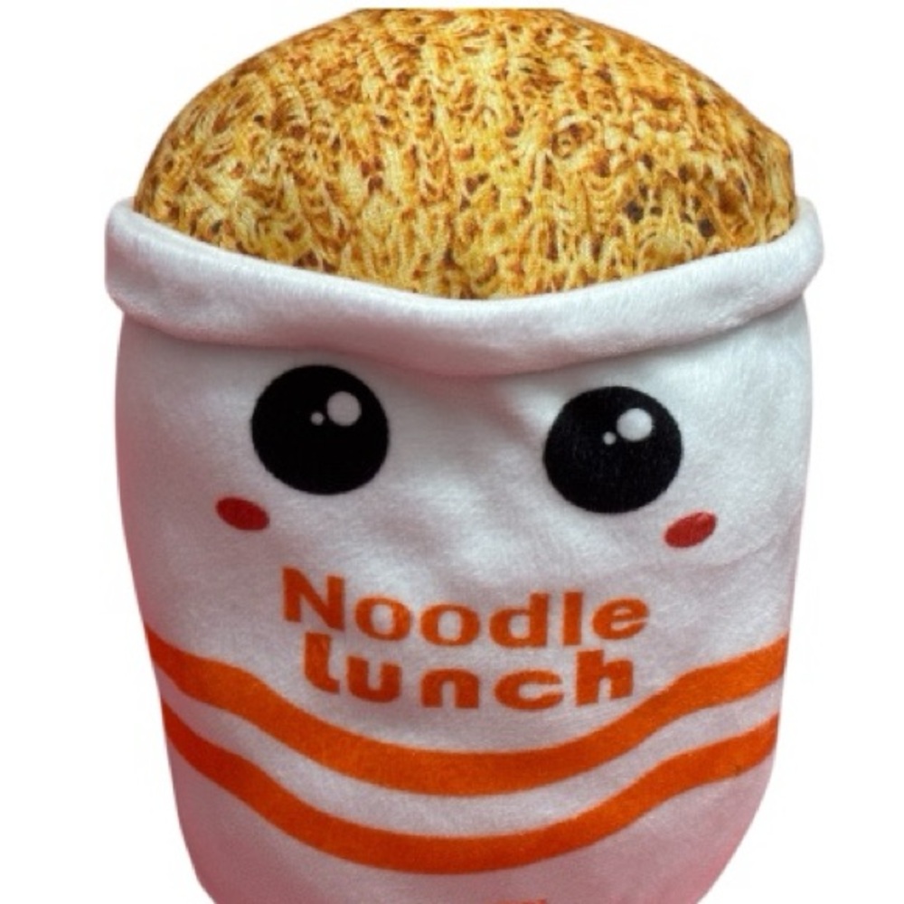 Squishmallows Noodle Lunch Stuffed Animal - White and Orange